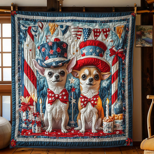 Chihuahua Party CP1205054CL Quilt Blanket