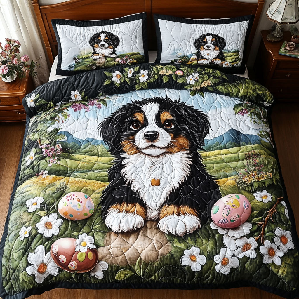 Tan Puppy Egg WT2702015CL Quilted Bedding Set