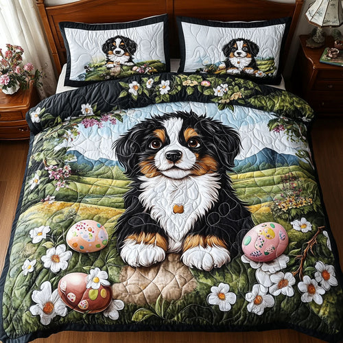 Tan Puppy Egg WT2702015CL Quilted Bedding Set