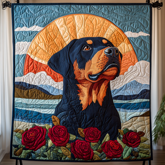 Canine Sunset Harmony YR0801008CL Quilt Blanket