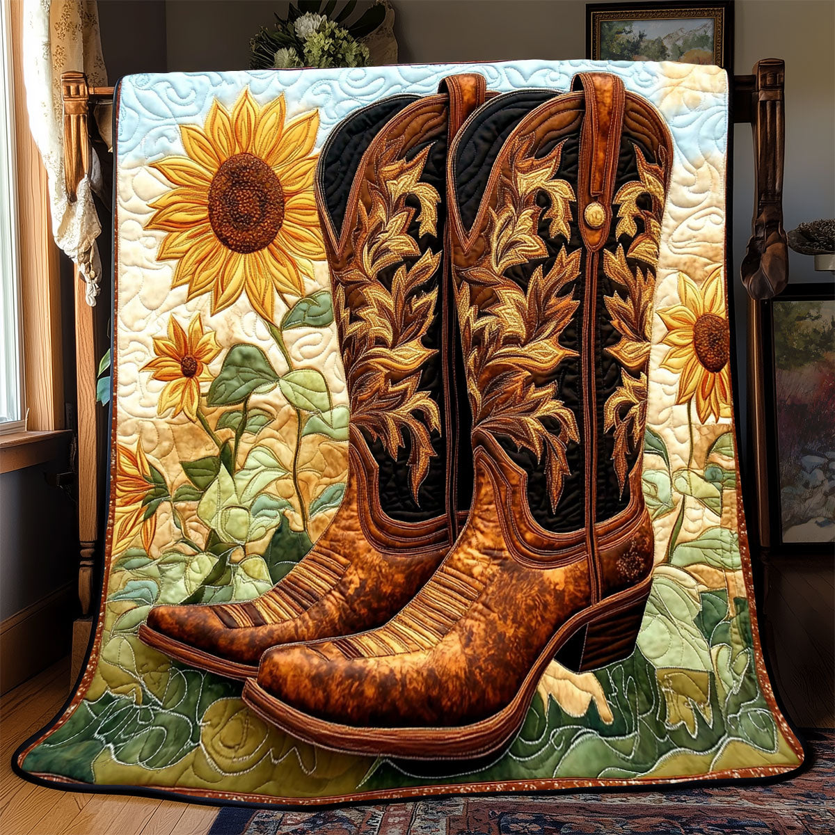 Cowboy Boots WX2301004CL Quilt Blanket