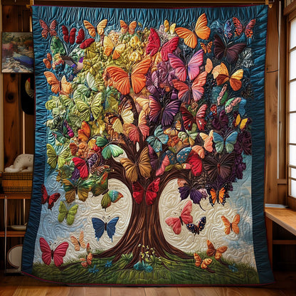 Butterfly Tree Of Life WY2312011CL Quilt Blanket