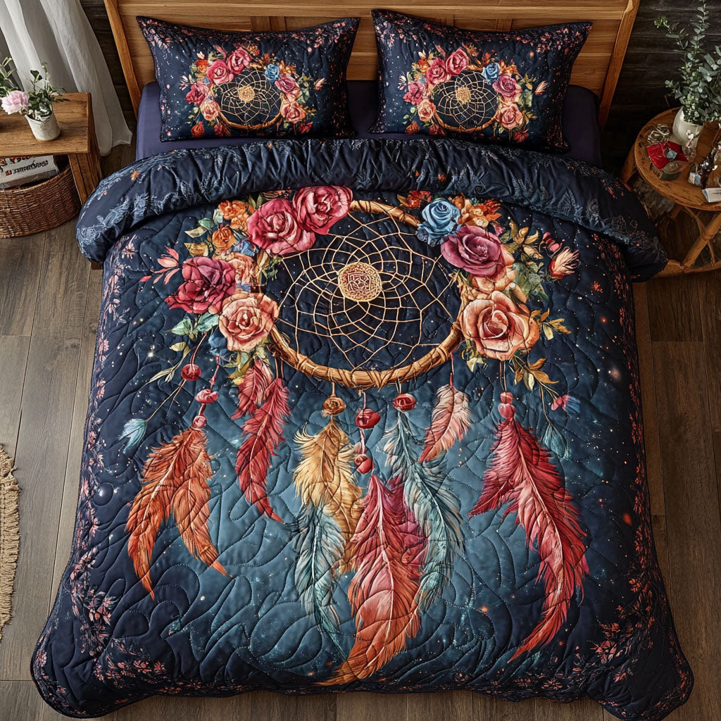 Dreamcatcher Flower WT1901008CL Quilted Bedding Set