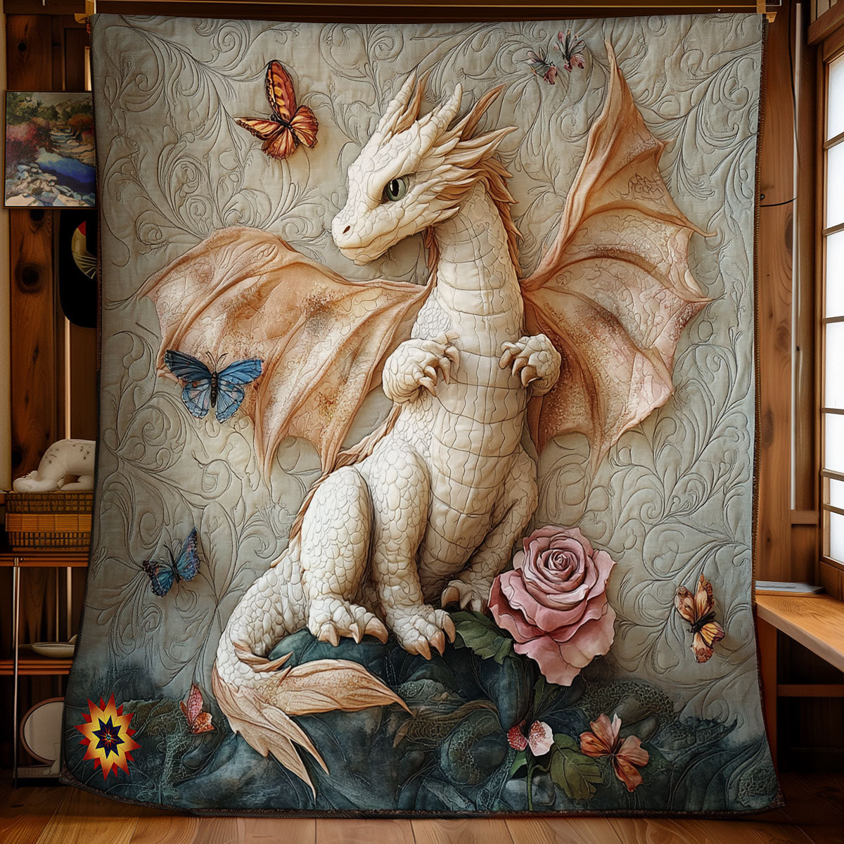 White Dragon WY2911025CL Quilt Blanket