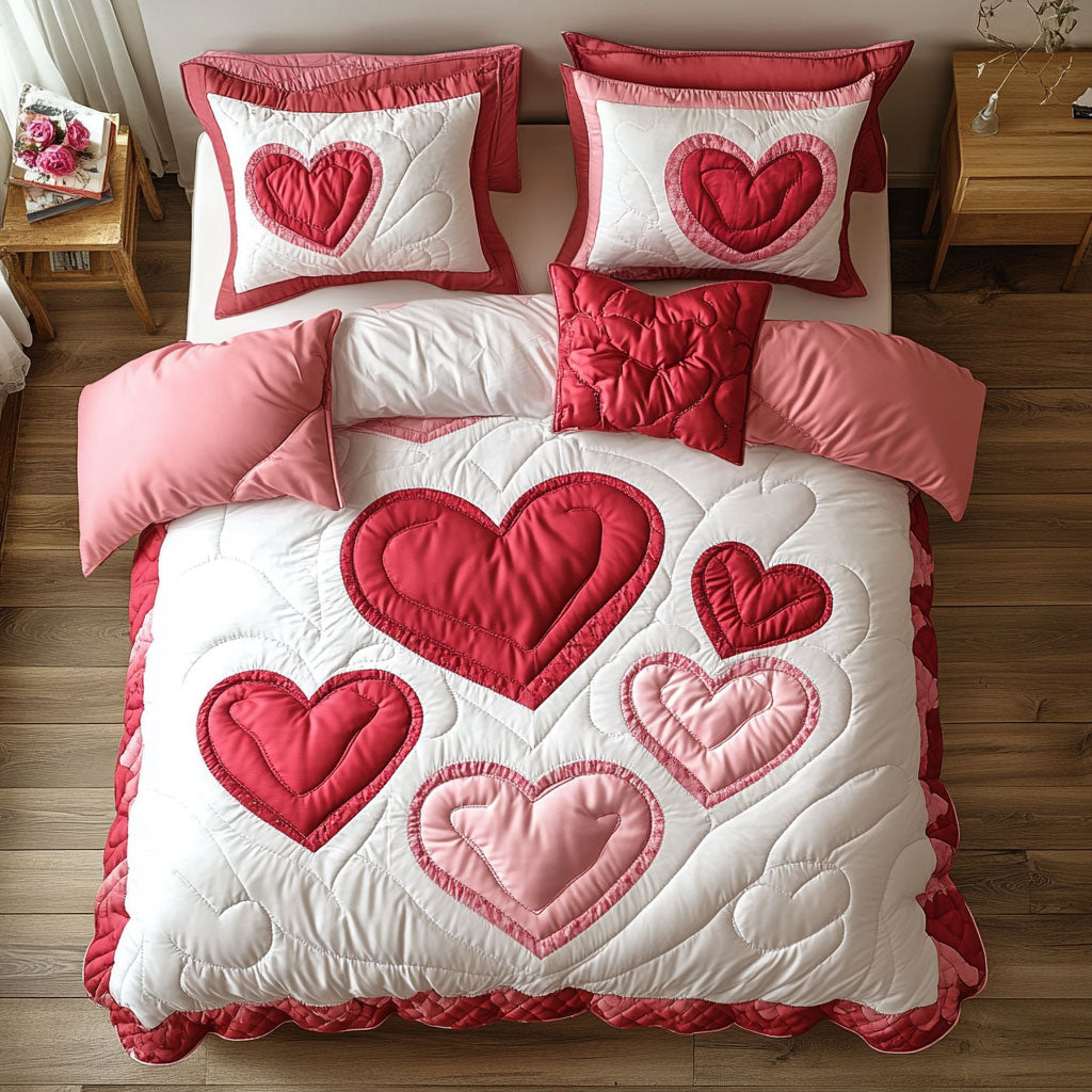 Pink Heart WY0502040CL Duvet Cover Set