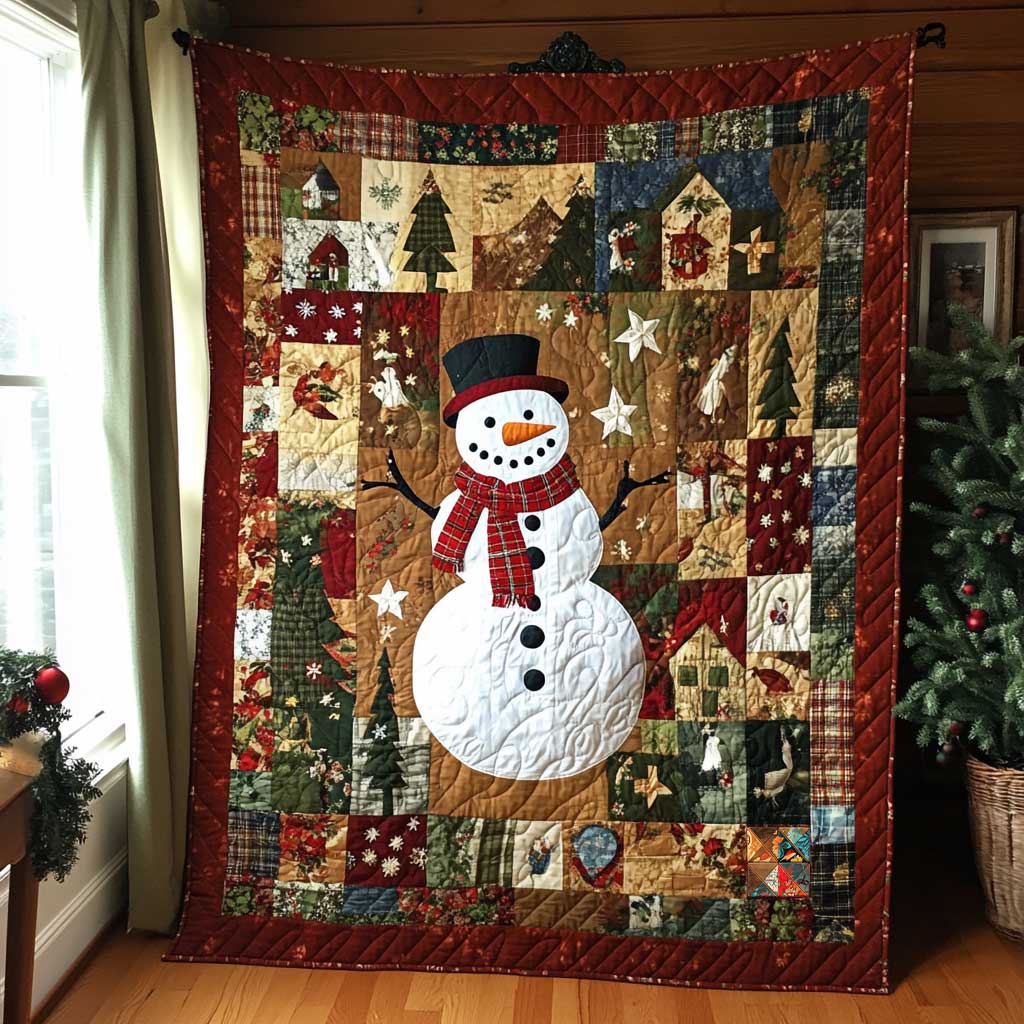 Christmas Snowman Gift WP1911008CL Quilt Blanket