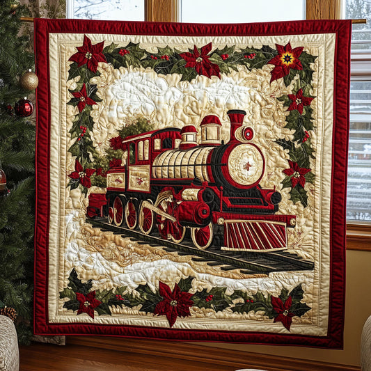 Christmas Train WJ0212012CL Quilt Blanket