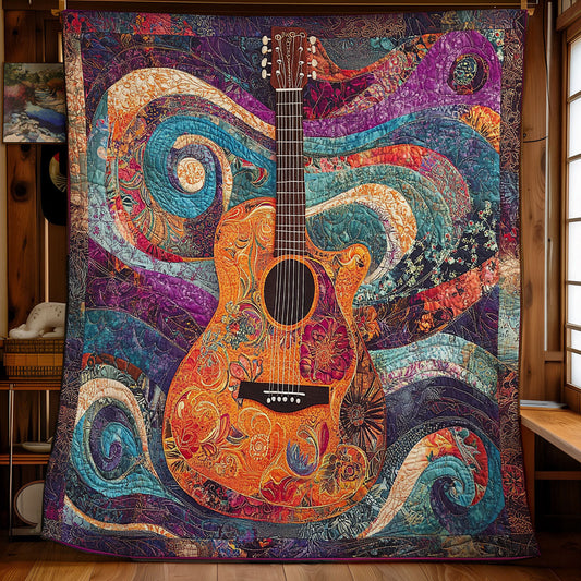 Guitar In Magic WY1802020CL Quilt Blanket