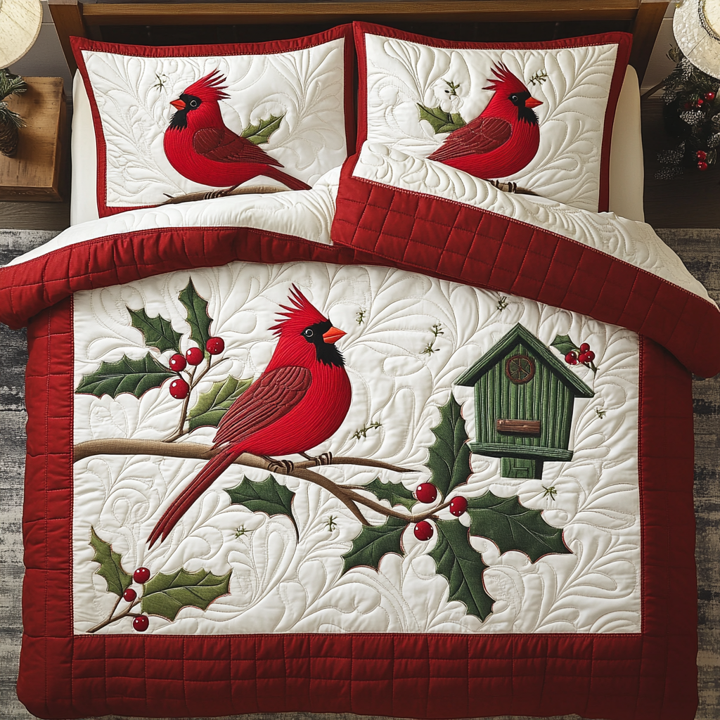 Cardinal House XR1902008CL Quilted Bedding Set