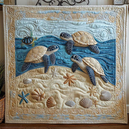 Torquoise Turtle WP1312020CL Quilt Blanket