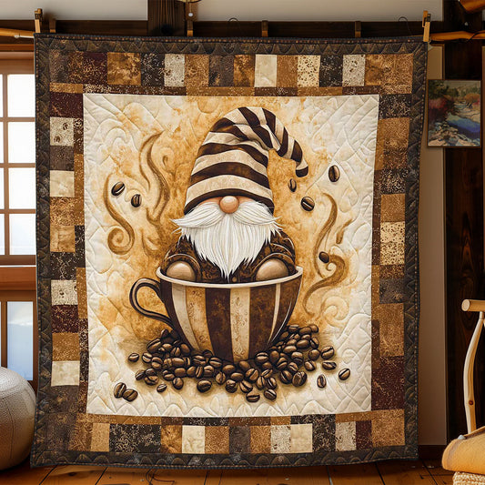 Latte Gnome Magic WN2512056CL Quilt Blanket
