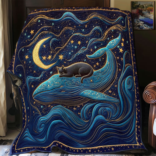 Whale And Cat WY0901065CL Quilt Blanket