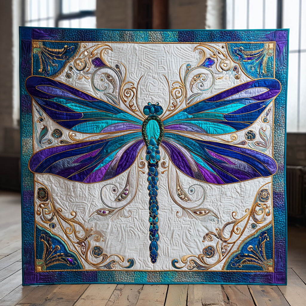 Mystic Dragonfly CW0609036CL Quilt Blanket