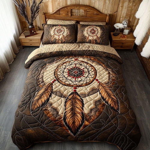 Feather And Dreamcatcher WY1802059CL Quilted Bedding Set