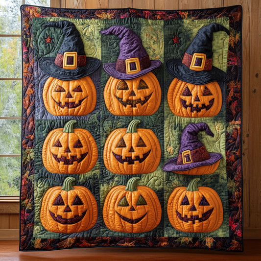 Pumpkin Charm CP1107002CL Quilt Blanket