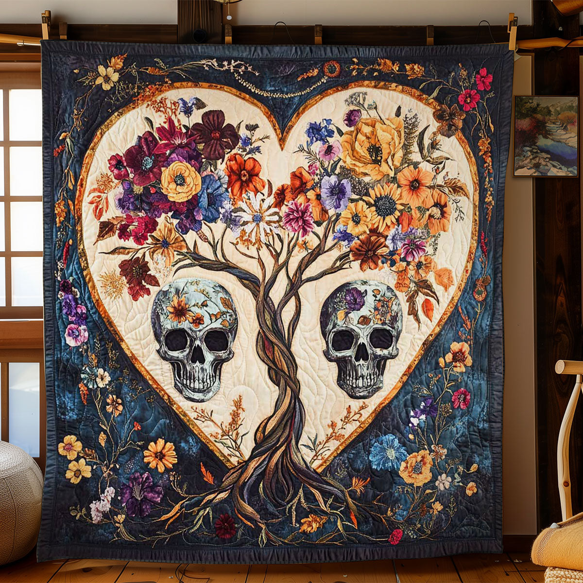 Twilight Skull WN0702041CL Quilt Blanket