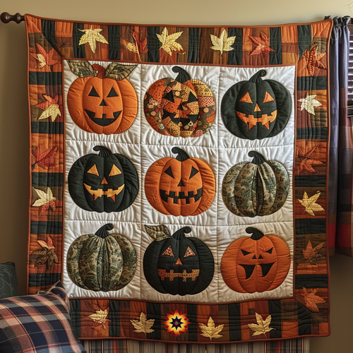 Halloween Pumpkin Magic WG1003002CL Quilt Blanket