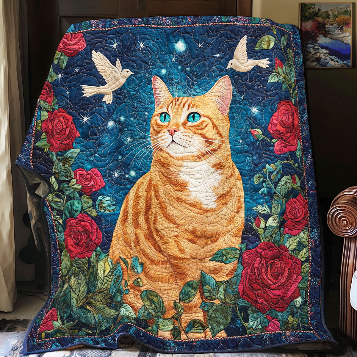 Adorable Cat WX1401001CL Quilt Blanket