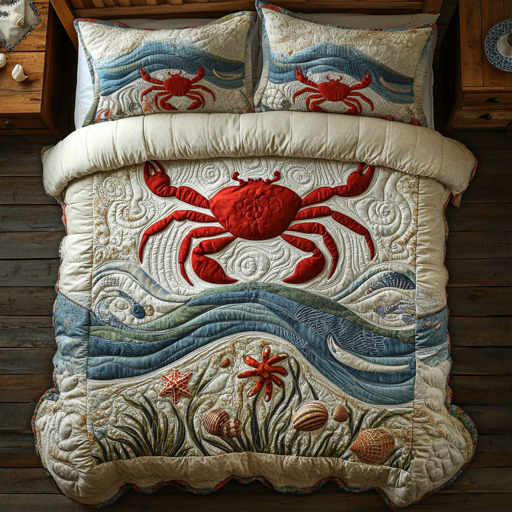 Crab In Ocean WY0802027CL Duvet Cover Set