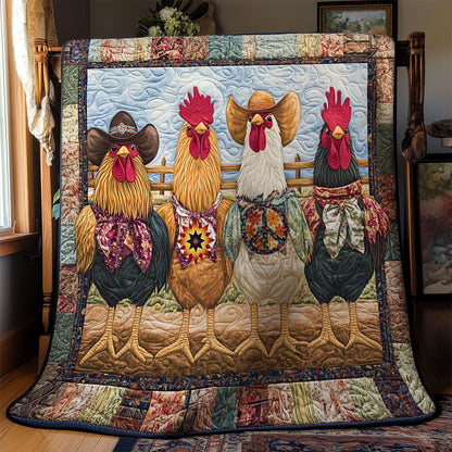 Feathered Cowboy WN1812025CL Quilt Blanket