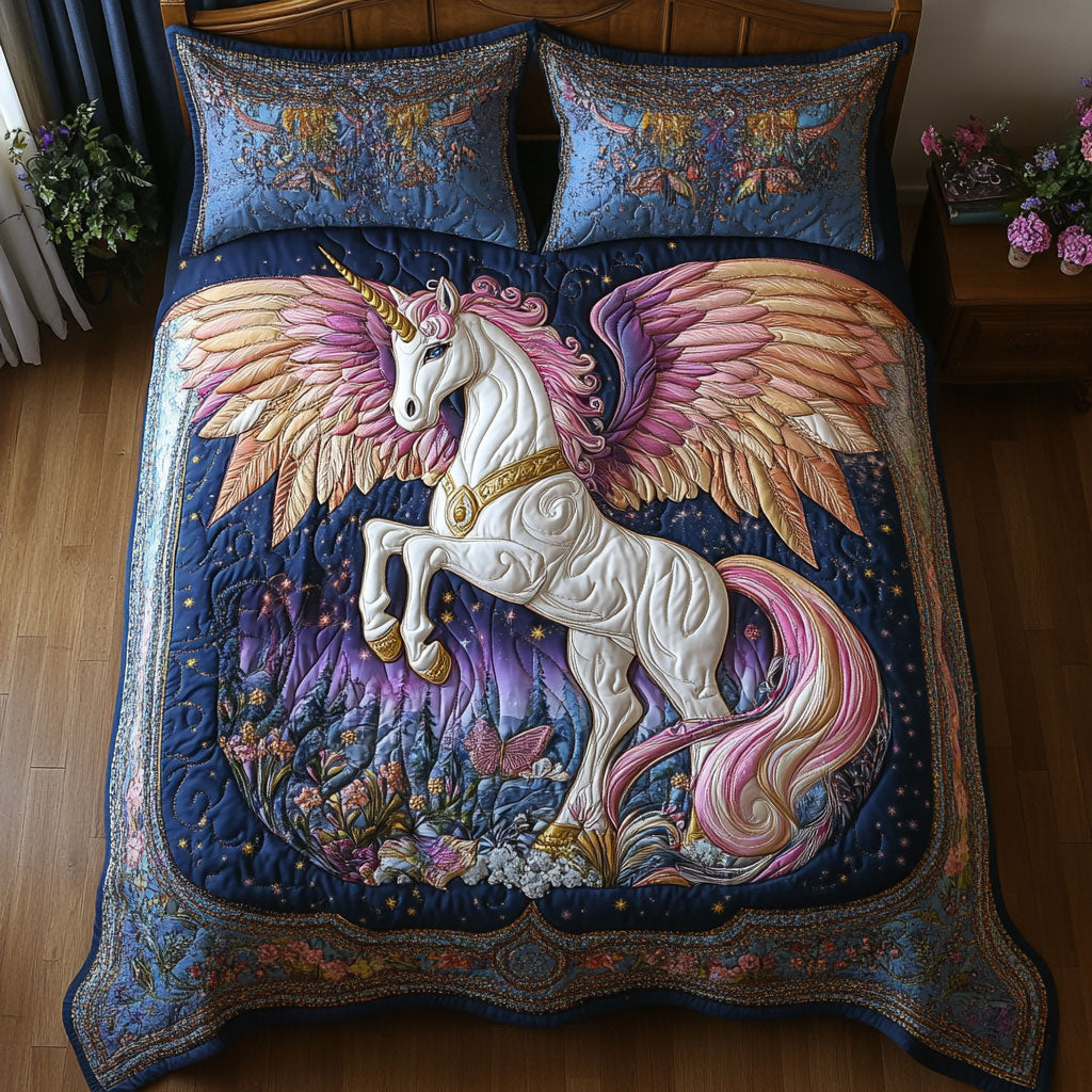 Unicorn Grand Wing WT1901002CL Quilted Bedding Set