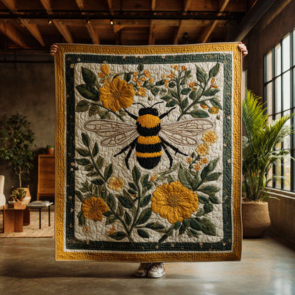 Bee Flower CW0707006CL Quilt Blanket