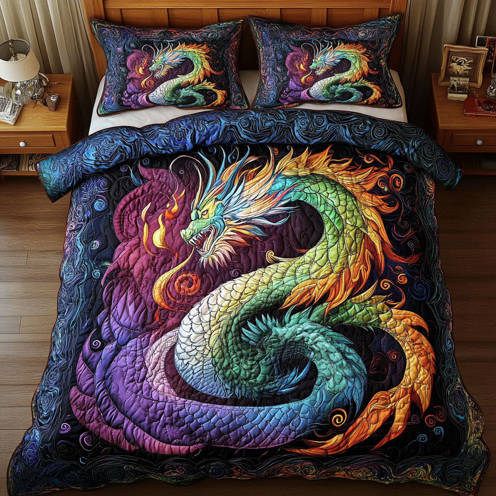 Mystic Colorful Dragon WY0602029CL Duvet Cover Set