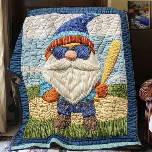 Festive Gnome WX2512021CL Quilt Blanket