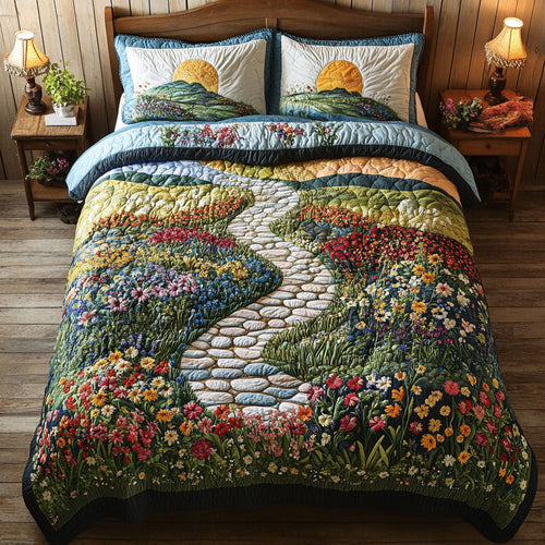 Flower Highland WY1402088CL Quilted Bedding Set