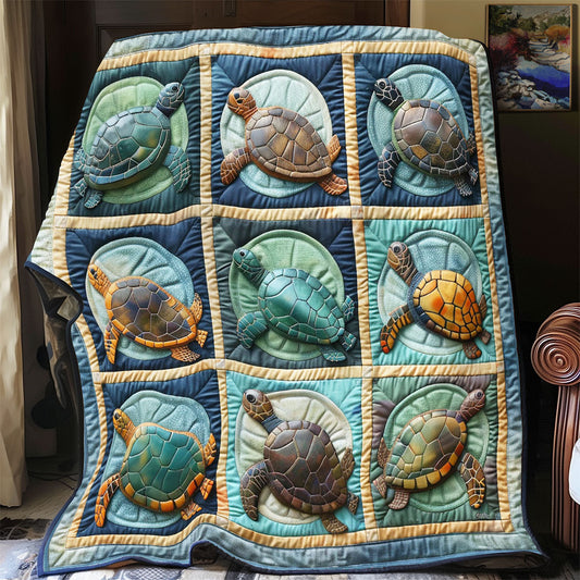 Turtle Collection WY0202080CL Quilt Blanket