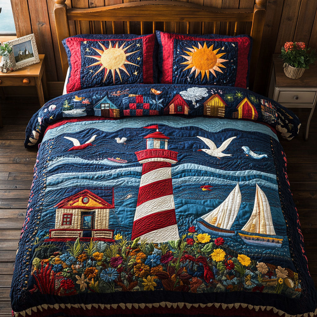 Seaside Lighthouse WJ1303045CL Quilted Bedding Set