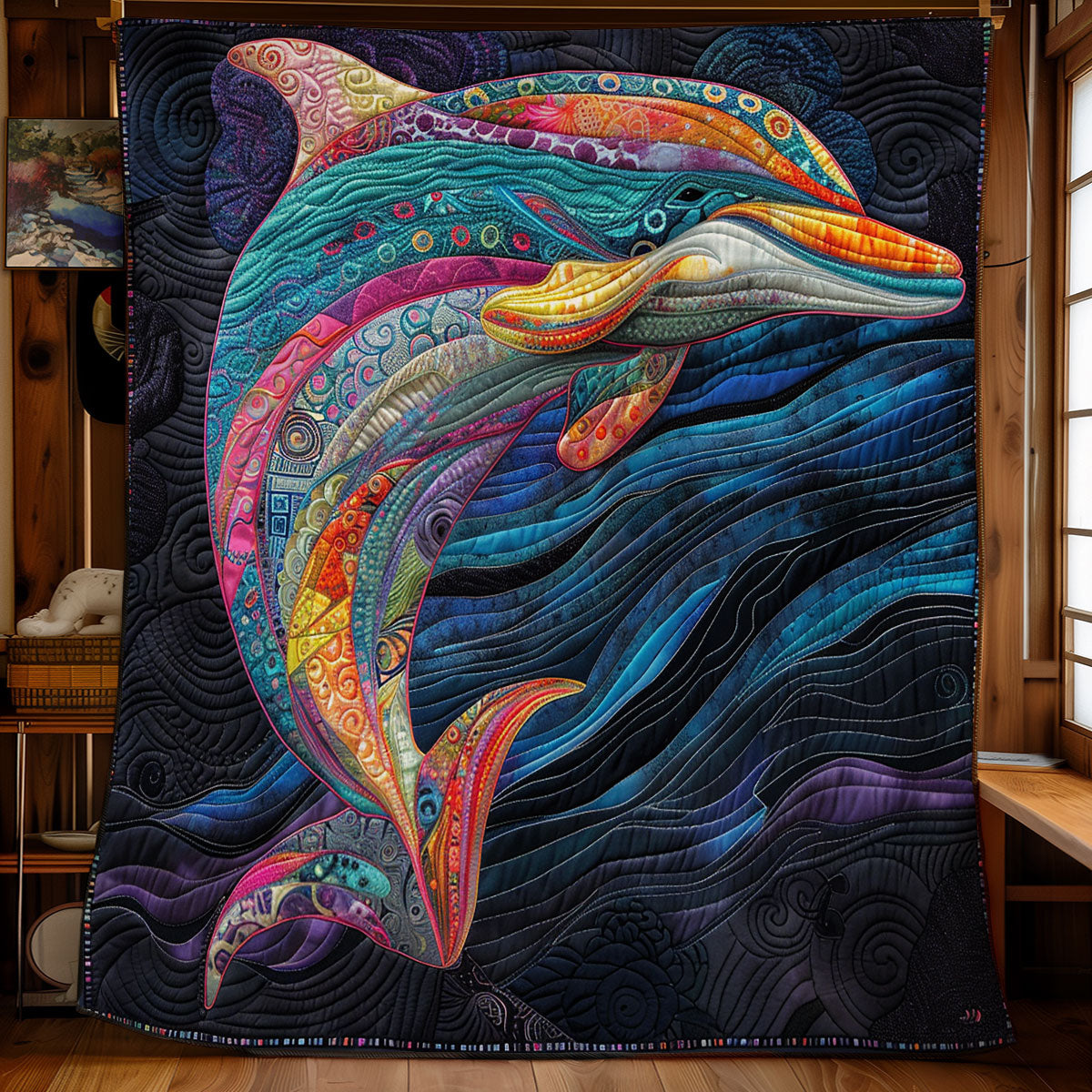 Dolphin WX0201015CL Quilt Blanket