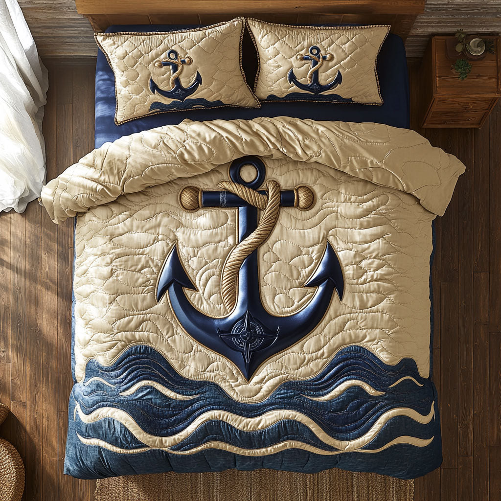 Sea Horizon CP0309008CL Quilted Round Mat
