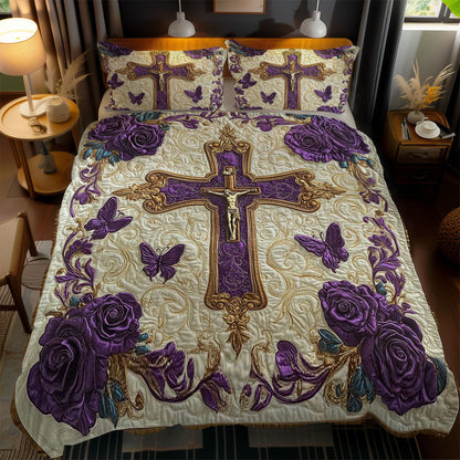 Eternal Cross WN1202066CL Quilted Bedding Set