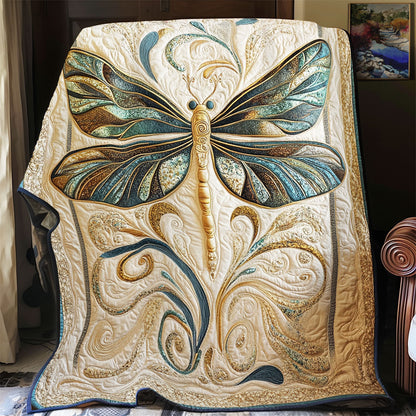 Harmony Dragonfly WX2702098CL Quilt Blanket