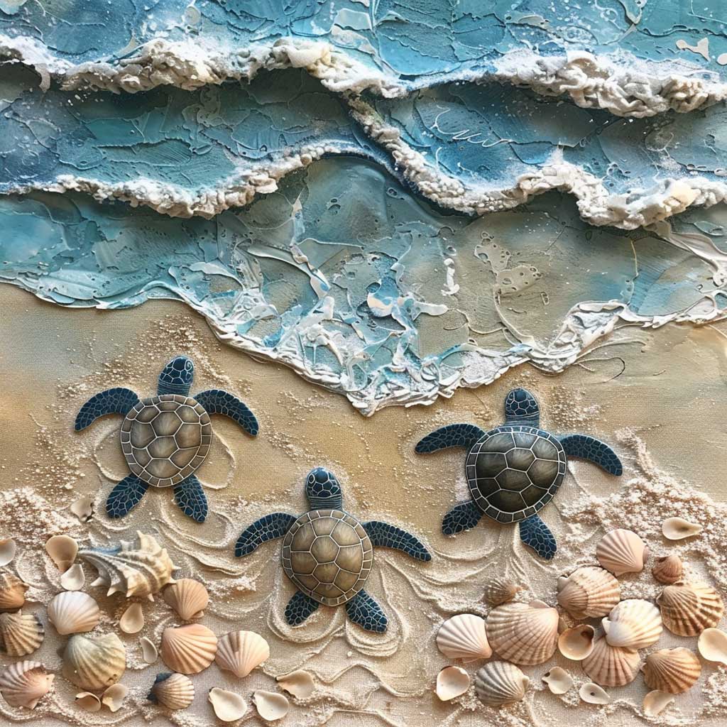 Sea Turtle WJ1109020CL Quilt Blanket