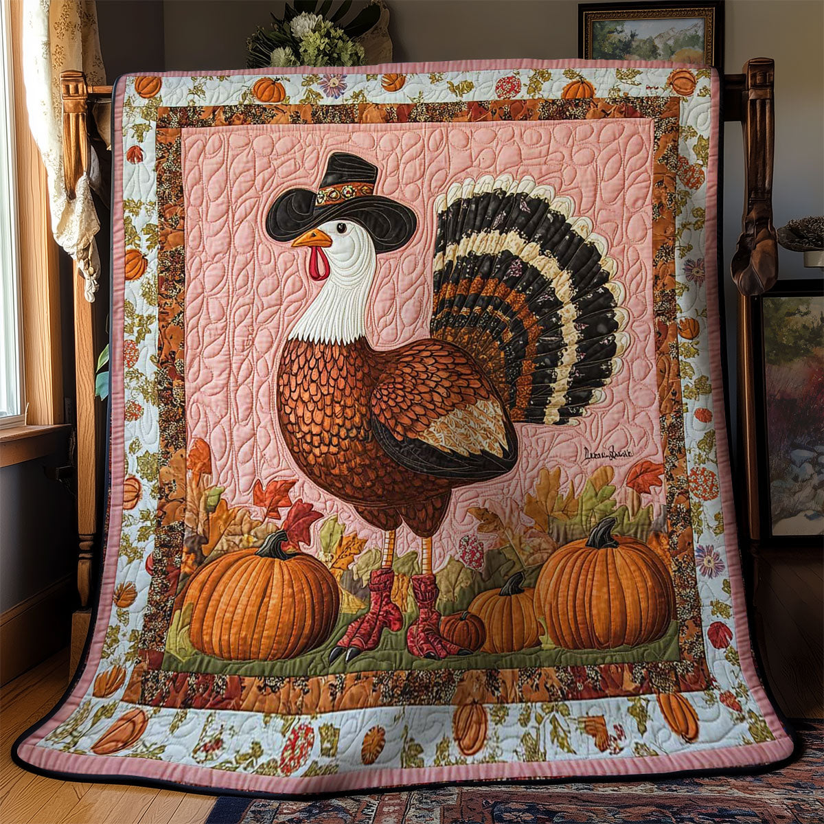 Western Turkey Feast WN0801031CL Quilt Blanket