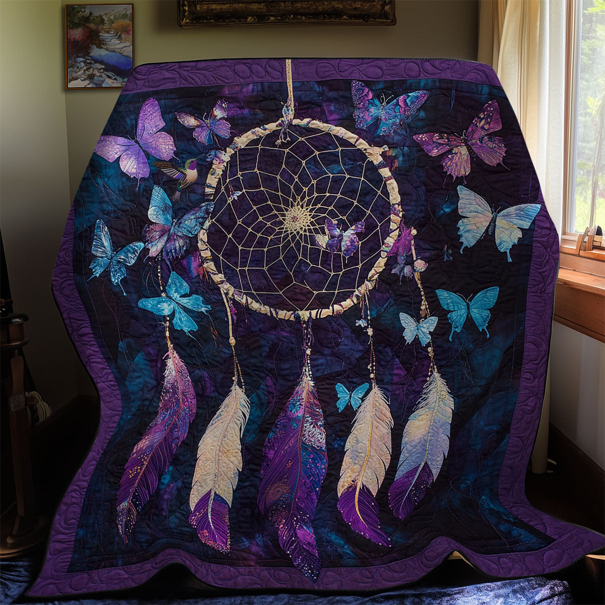 Dreamcatcher Butterfly WY2110022CL Quilt Blanket