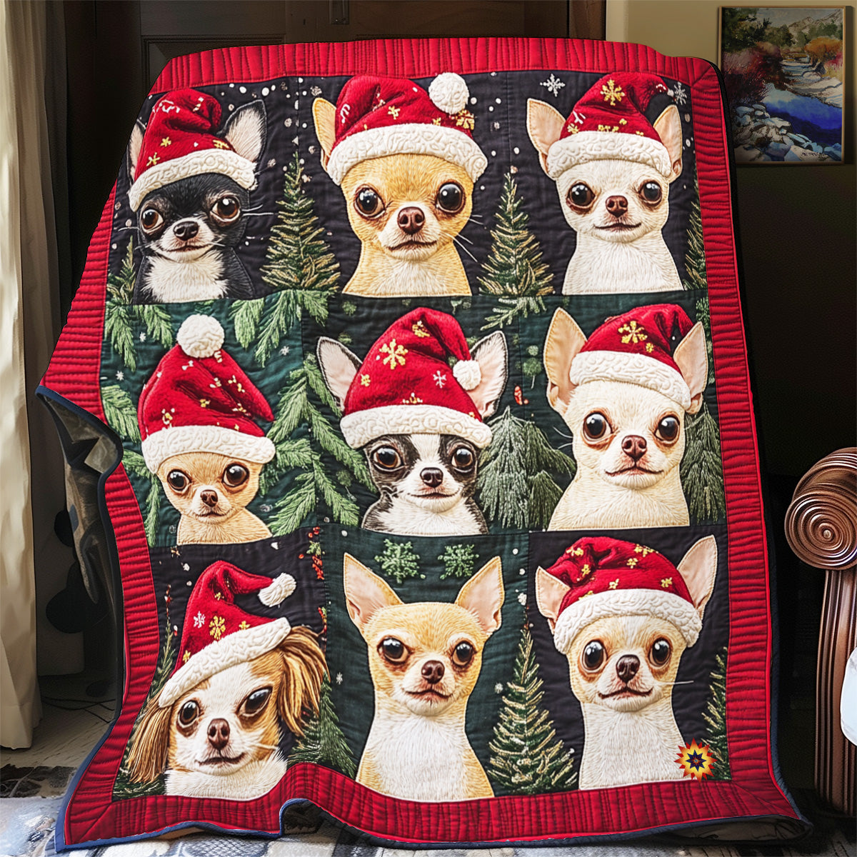 Happy Chihuahua YR2612048CL Quilt Blanket