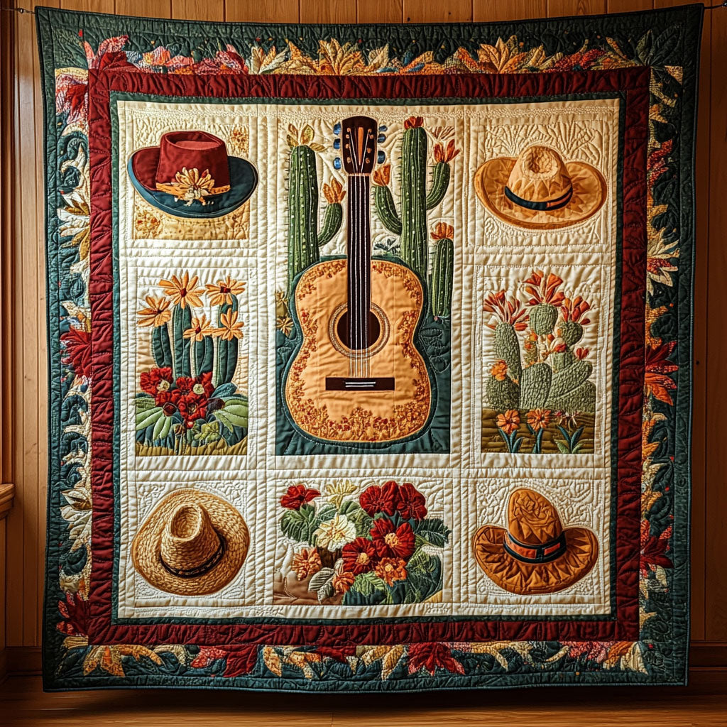 Fiesta Guitar CW2708052CL Quilt Blanket