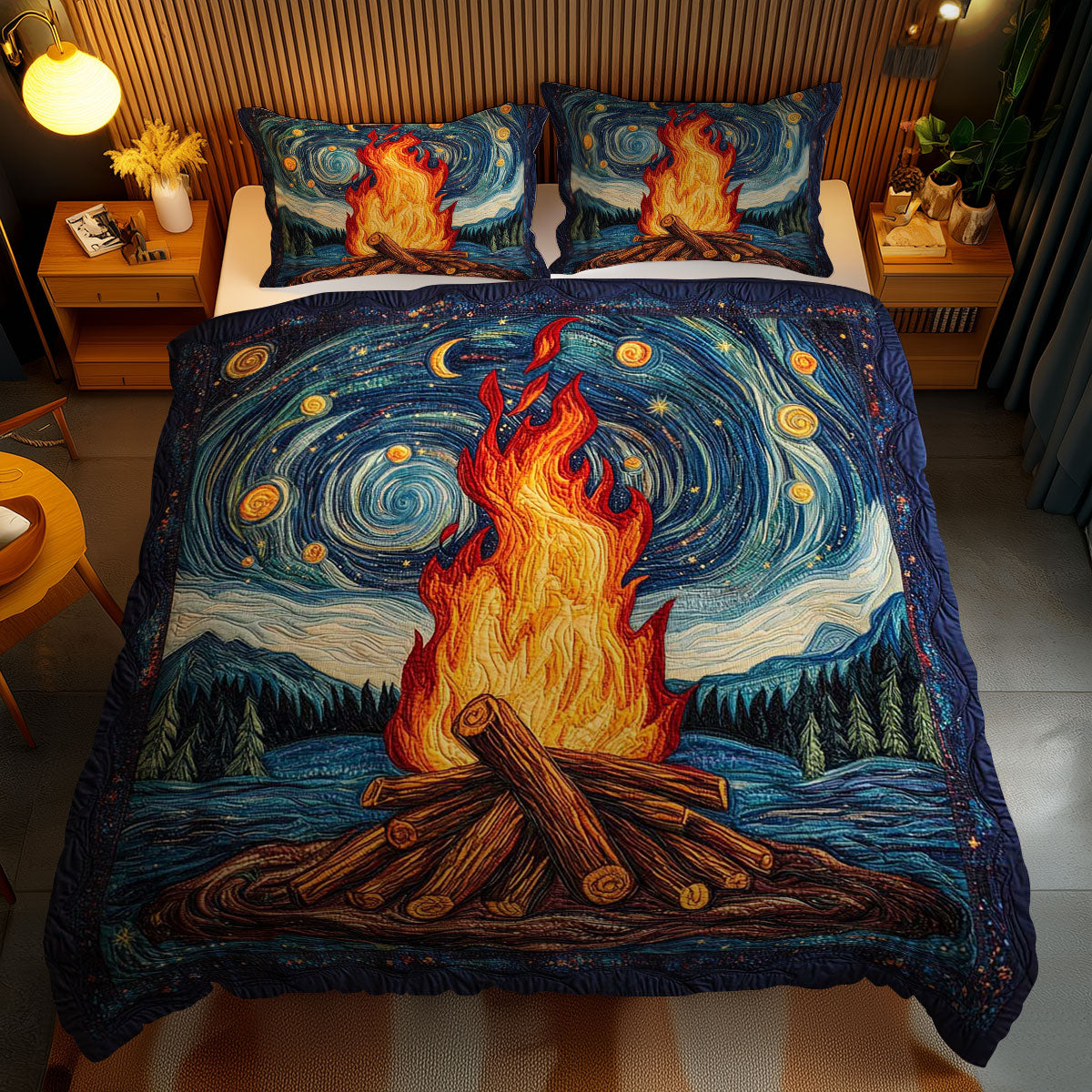 Wild Campfire WN1202084CL Quilted Bedding Set