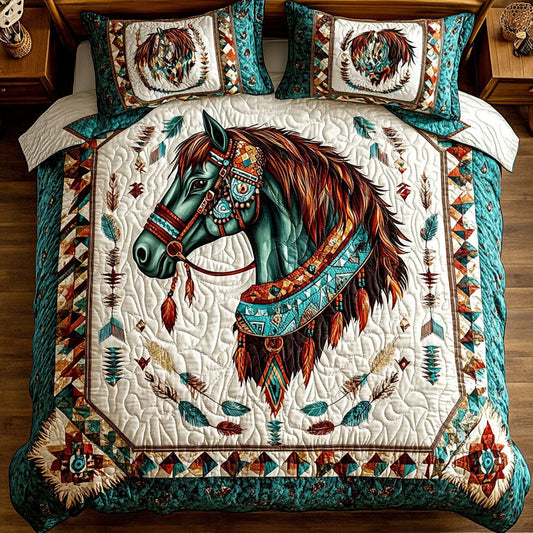 Native American Pattern Horse WY2901086CL Duvet Cover Set