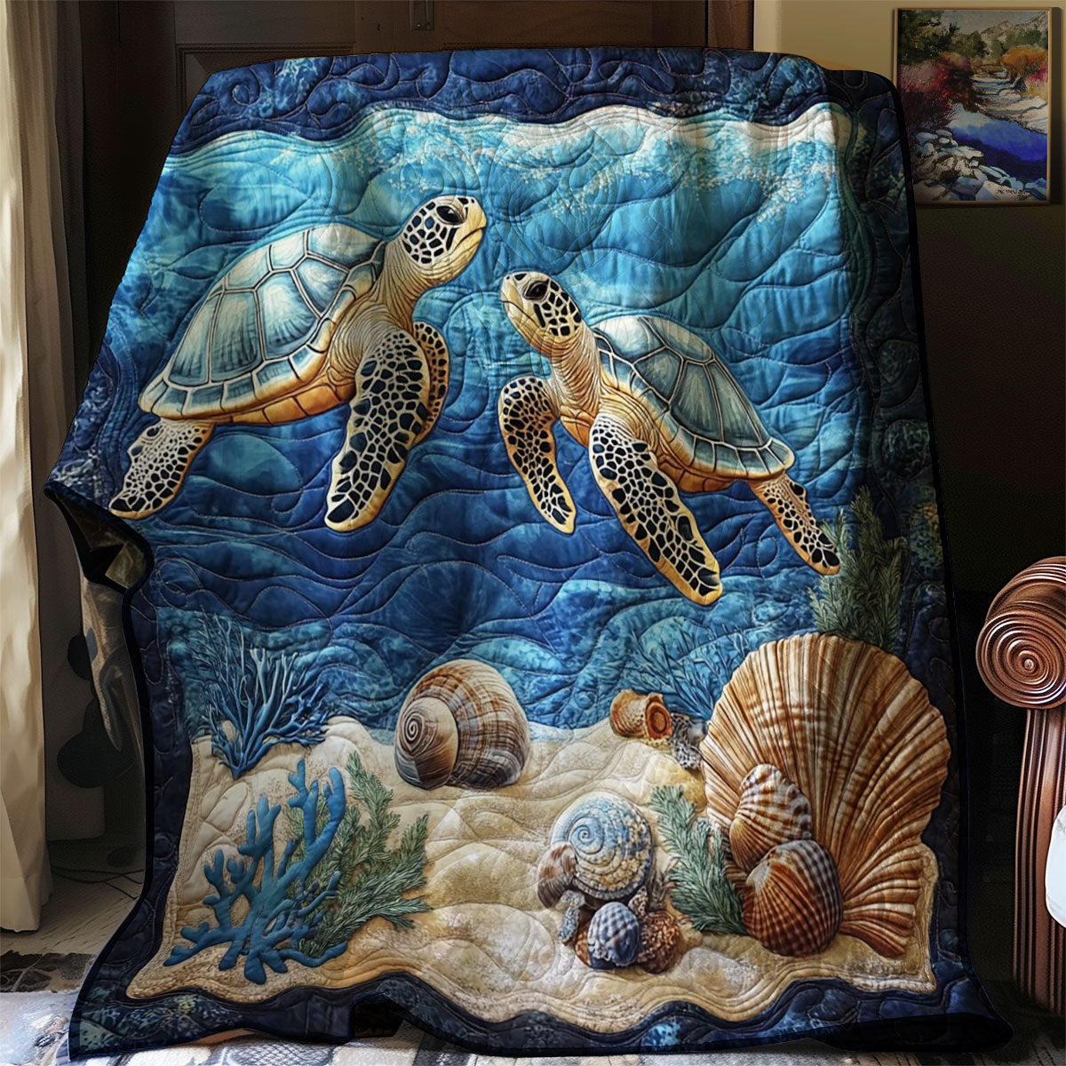 Turtle WJ0401025CL Quilt Blanket