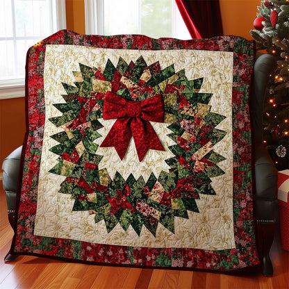 Trigger Pattern Christmas Wreath WY211013CL Quilt Blanket