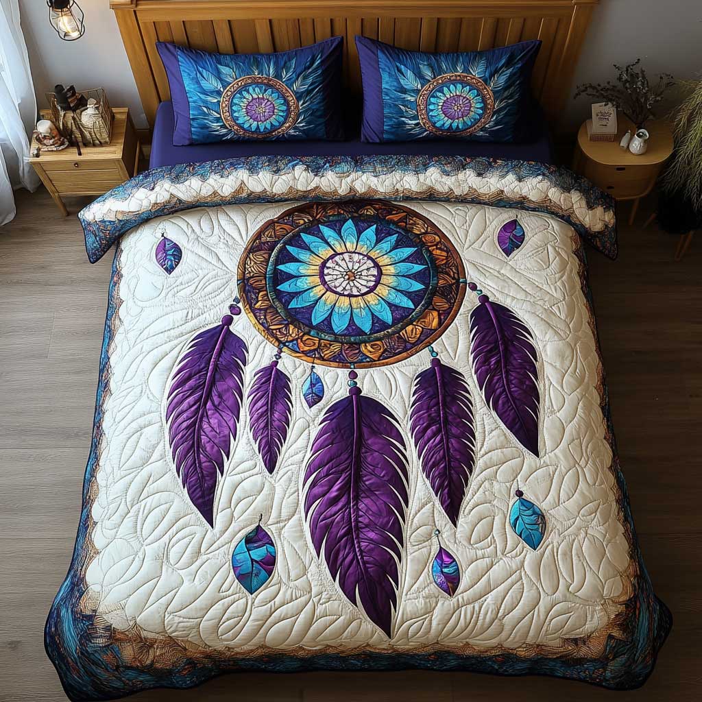 Native Dreamcatcher WP1302001CL Quilted Bedding Set