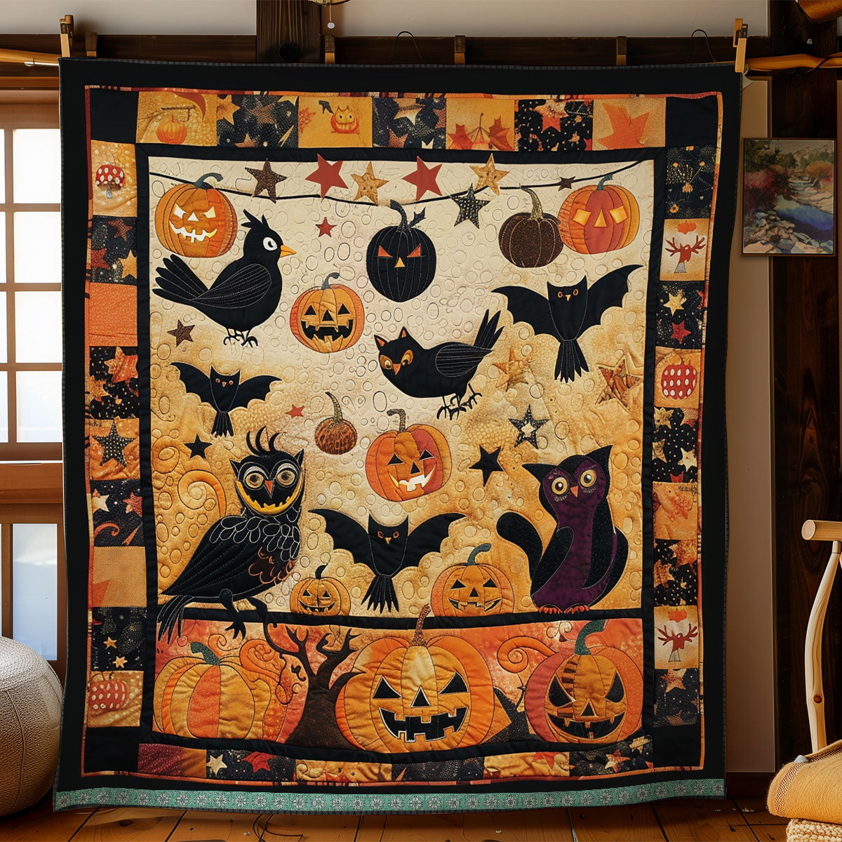 Halloween Spooks WN1309067CL Quilt Blanket