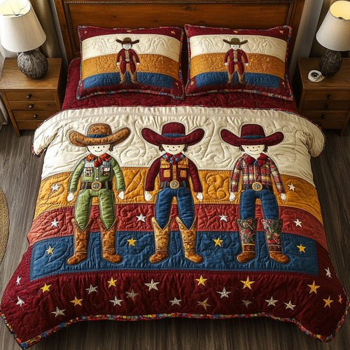 Cowboy WJ1702025CL Quilted Bedding Set