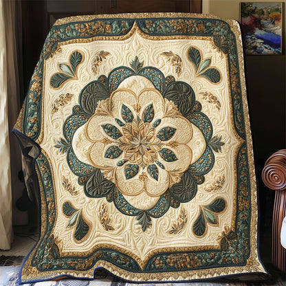 Abstract Flower WY2702034CL Quilt Blanket