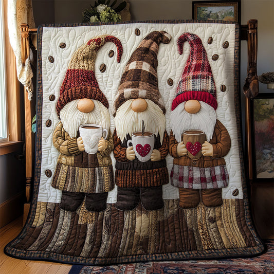 Gnome And Teacup WY0202024CL Quilt Blanket