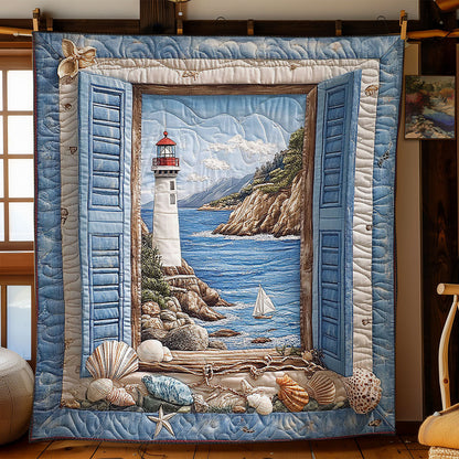 Ocean Lighthouse CW2504049CL Quilt Blanket